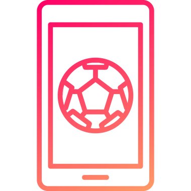 Futbol topu simgesinin vektör illüstrasyonu