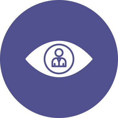 Benzersiz göz simgesi vektör illüstrasyonu