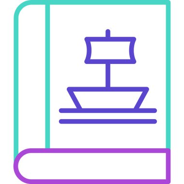 Kitabın vektör illüstrasyonu