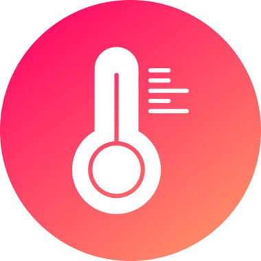 Termometre simgesinin vektör illüstrasyonu