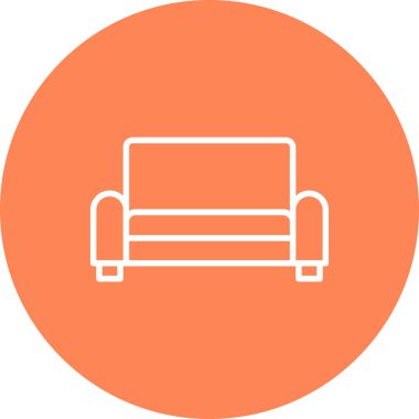 kanepe ikonu vektör illüstrasyonu