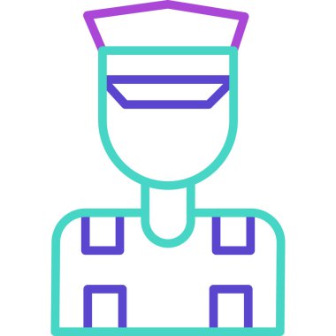 askeri miğfer ikonu vektör illüstrasyonu