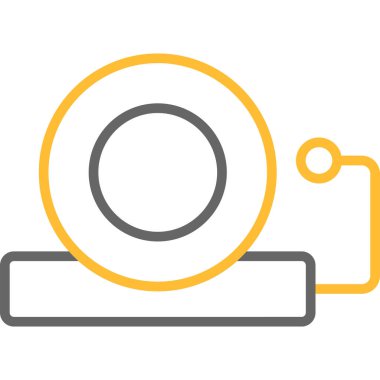 Bir fotoğraf makinesinin özet simgesi