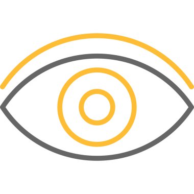 Göz simgesi vektör illüstrasyonu