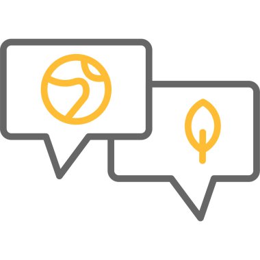 Sohbet simgesi vektör illüstrasyonu