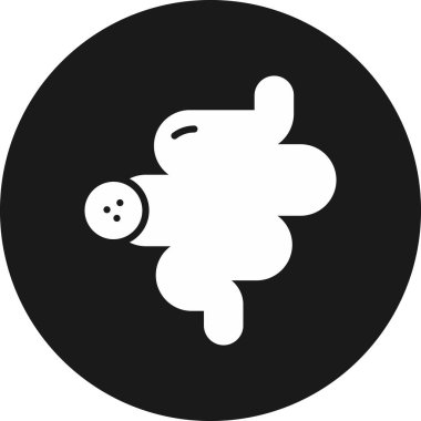 Şirin bir çizgi film karakterinin vektör çizimi