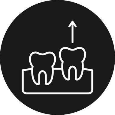 diş vektörü simgesi modern basit illüstrasyon