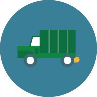 Kamyon. Web simgesi basit illüstrasyon