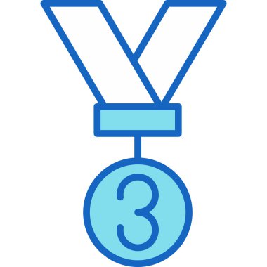 Madalya ikonu. Web için ödül vektör simgelerinin özet çizimi