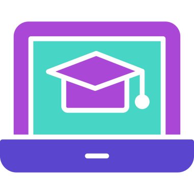 Eğitim web simgesi, vektör tasarımı