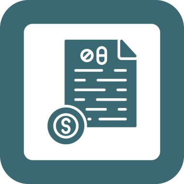 Belge. Web simgesi basit illüstrasyon