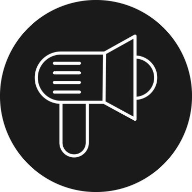 megafon simgesinin vektör illüstrasyonu