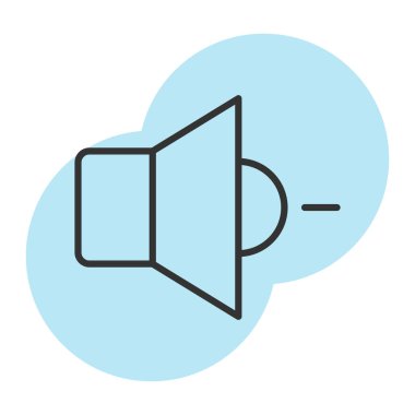 Hoparlör simgesinin vektör çizimi