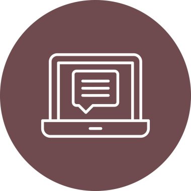 Modern dizüstü bilgisayar simgesinin vektör illüstrasyonu