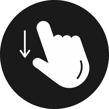 Moda biçimi izole edilmiş arkaplanda parmak jest simgesi