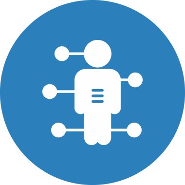 Veri işlemenin vektör illüstrasyon simgesi