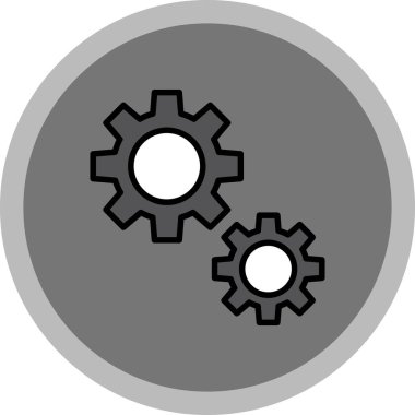 dişli simgesi vektör illüstrasyonu