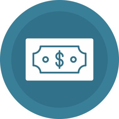 Dolar. Web simgesi basit illüstrasyon