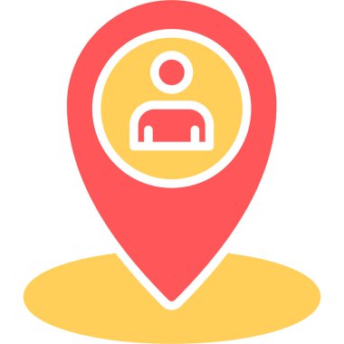 konum. Web simgesi basit illüstrasyon