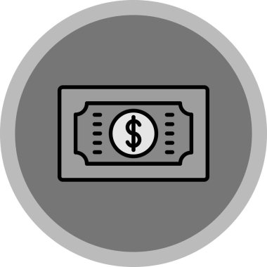 Para için. Web simgesi basit illüstrasyon