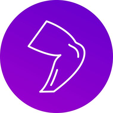 Güzel Şemsiye Satırı Vektör Simgesi