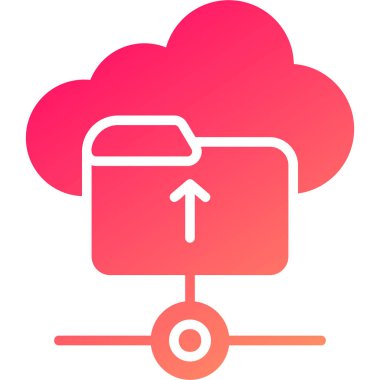 veri bulut hesaplama simgesi, vektör tasarımı