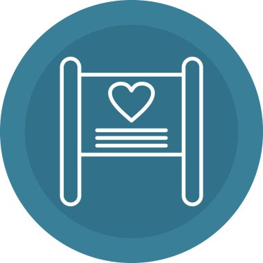 Modern b 'nin vektör illüstrasyonu eksik simgesi