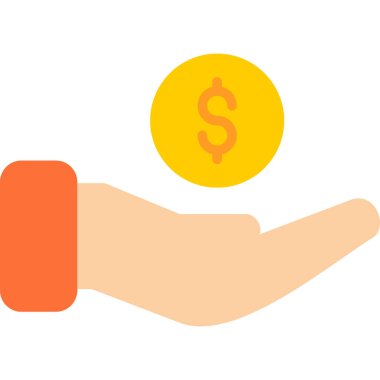 dolar işareti simgesiyle sikke