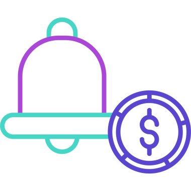 Dolar. Web simgesi basit illüstrasyon