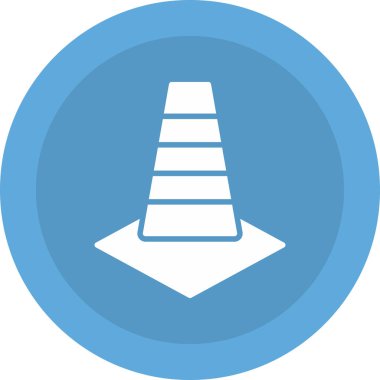 Bir yol simgesinin vektör illüstrasyonu