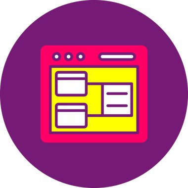 seo modern simgesinin vektör illüstrasyonu