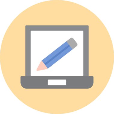 Bilgisayar. Web simgesi basit illüstrasyon