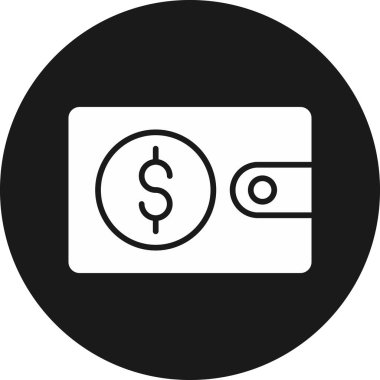 Dolar. Web simgesi basit illüstrasyon