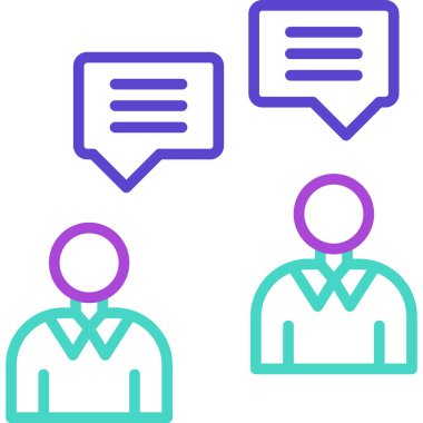 Konuş. Web simgesi basit tasarım