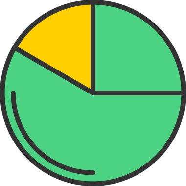 pasta grafiği vektör simgesi