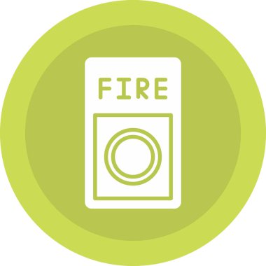 Yangın. Web simgesi basit illüstrasyon