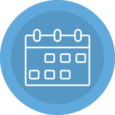 Takvim simgesi vektör illüstrasyonu