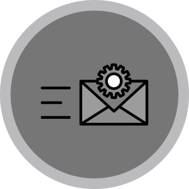 e-posta vektörü düz simgesi