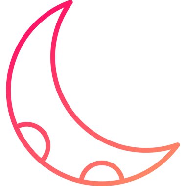 Ay. Web simgesi basit illüstrasyon