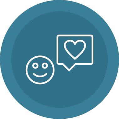 Bir sohbet simgesinin vektör illüstrasyonu