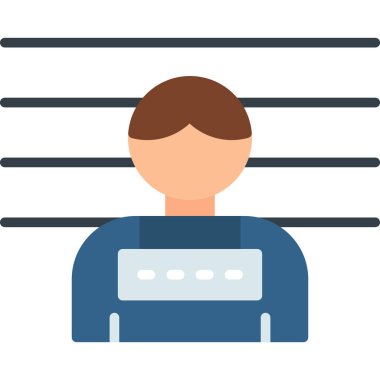 cezai düz vektör simgesi