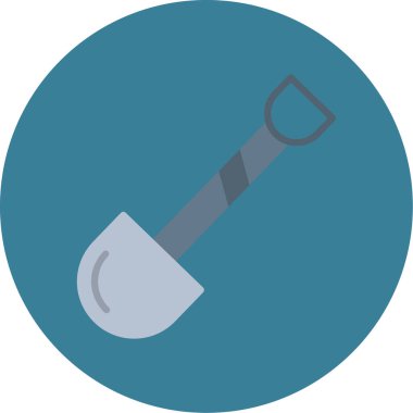 Kürek simgesi, vektör illüstrasyonu