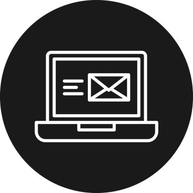 dizüstü bilgisayar simgesi, vektör illüstrasyonu