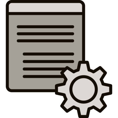 Belge. Web simgesi basit illüstrasyon