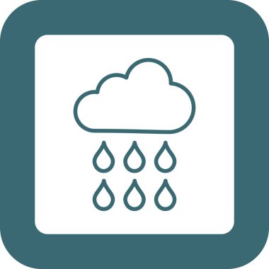 rain icon in trendy style isolated background
