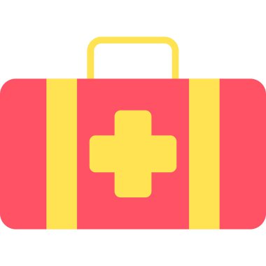 bavul ikonu vektör illüstrasyonu