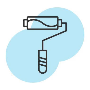 boya silindiri vektör illüstrasyonu