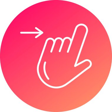 El işaretinin vektör simgesi