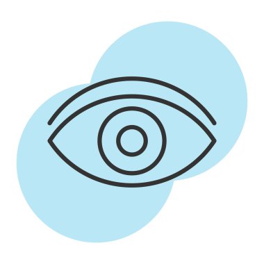 Göz simgesinin vektör illüstrasyonu