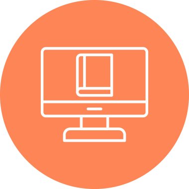 Bilgisayar simgesinin vektör illüstrasyonu